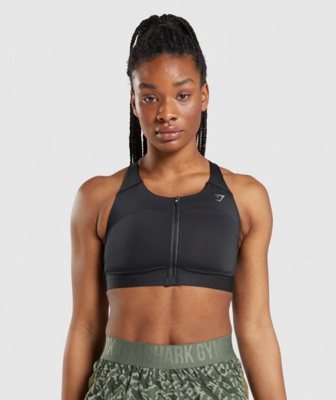 Women's Gymshark Speed Sports Bra Black | CA 37D51N